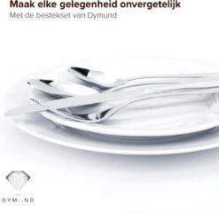 Dymund® 8 Persoons Bestekset - (45-delig) Bestek - Incl. Serveerlepel/Suikerlepel/Serveervork/Botermes - RVS - Zilver -Merkloos Verkoopwinkel 1200x1164 2