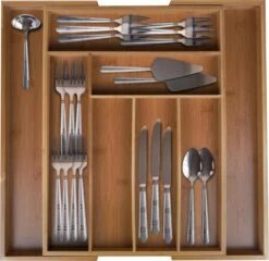KitchenBrothers Bestekbak - Verstelbare Besteklade - 30 Tot 44.5cm - Bamboehout 9 KitchenBrothers Bestekbak - Verstelbare Besteklade - 30 Tot 44.5cm - Bamboehout -Merkloos Verkoopwinkel 1200x1164