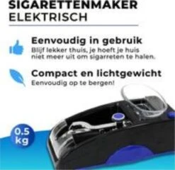 Smoking Snake - Elektrische Sigarettenmaker - Sigaretten Schieter - Sigaretten Vuller - Sigaretten Maker - Elektrische Hulzen Vuller - Sigaretten Roller - Sigarettenmachine - Sigaretten Hulzen Vuller - Tabak Schieter - Sigaretten Klikker -Merkloos Verkoopwinkel 1200x1164 7