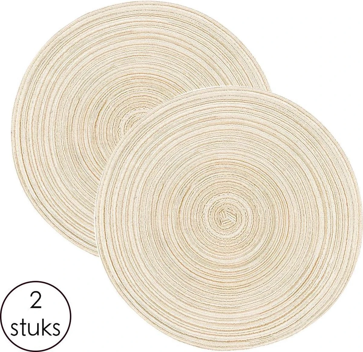 Merkloos Placemat - 2 Stuks - Placemat Rond - Placemats Rond Gevlochten - Tafelonderzetter - Tafel Onderleggers - Onderleggers Placemat - Placemat 30 Cm 6 Merkloos Placemat - 2 Stuks - Placemat Rond - Placemats Rond Gevlochten - Tafelonderzetter - Tafel Onderleggers - Onderleggers Placemat - Placemat 30 Cm - Afbeelding 6