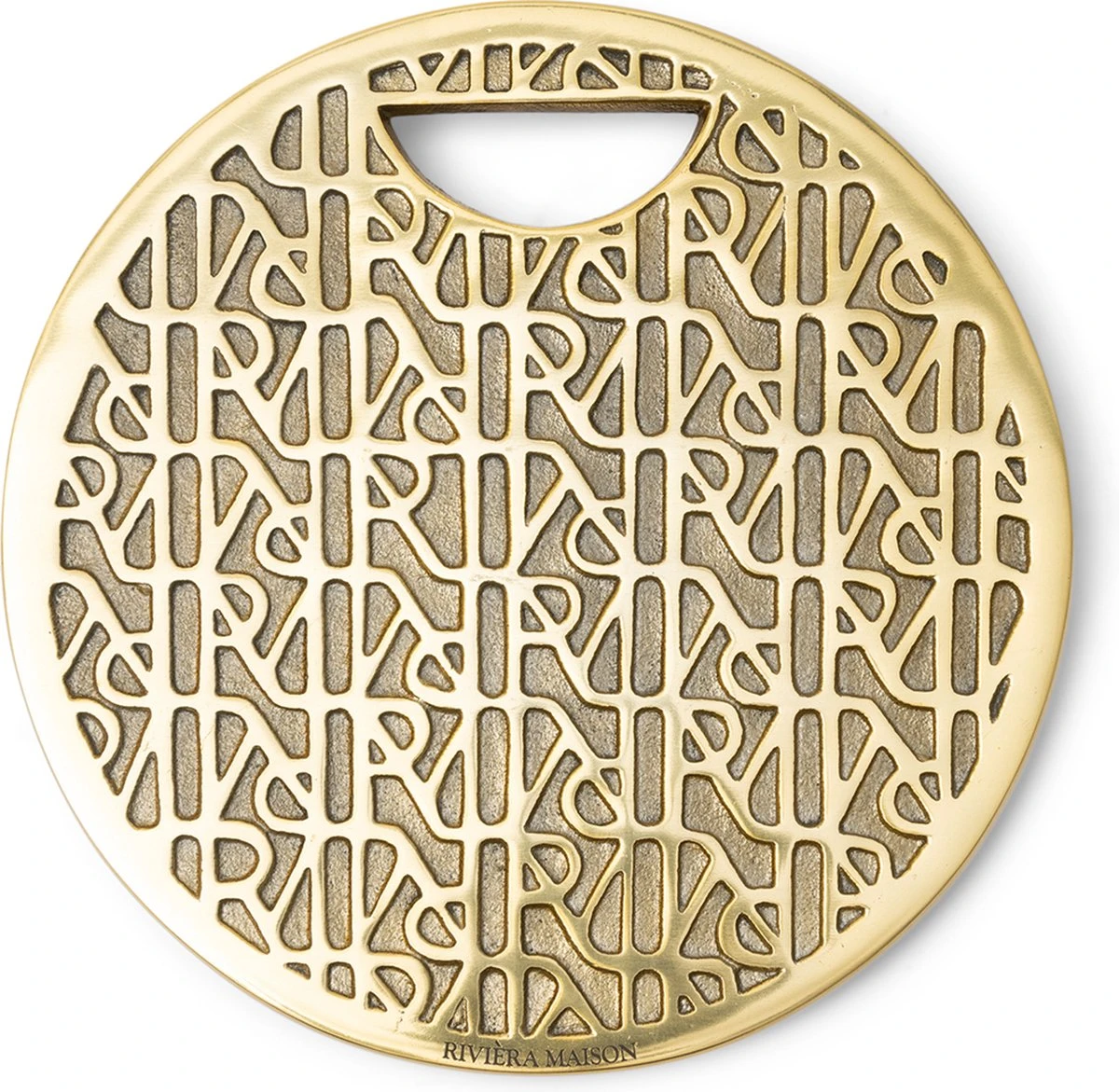 Riviera Maison Onderzetters Pannen - RM Monogram Trivet - Goud 1 Riviera Maison Onderzetters Pannen - RM Monogram Trivet - Goud