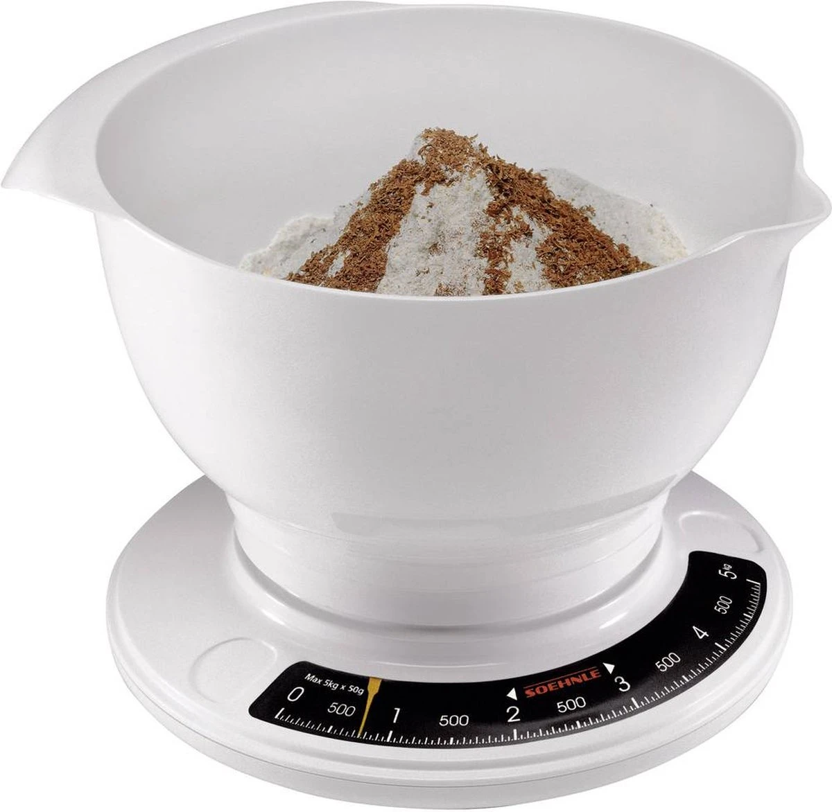 Soehnle Analoge Keukenweegschaal Culina Pro - Wit - Tot 5 Kg 5 Soehnle Analoge Keukenweegschaal Culina Pro - Wit - Tot 5 Kg - Afbeelding 5