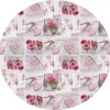 Merkloos Tafelzeil Rond Love Rozen - 160cm