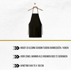 BBQ Collection Barbecue Schort - Zwart - Koken - Kookschort - Katoen - Sloof -Merkloos Verkoopwinkel 1200x1178 3