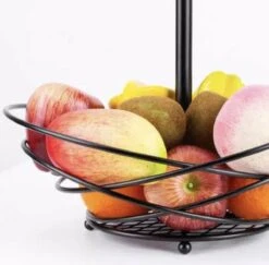 Chefs Cuisine Fruitmand - Fruit Mand - Fruit Etagère - Fruitmand 3 Lagen – Fruitschaal - Fruitmand 2 Lagen - Aanrecht Organiser - Zwart Roestvrij Staal - Geschenkset – Geschenkset Vrouwen – Kerstcadeau – Kerstcadeau Vrouwen -Merkloos Verkoopwinkel 1200x1179 6