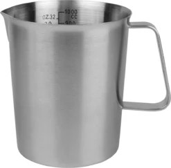 Krumble Maatbeker Met Schenktuit - Maatbekers - Meetbeker Voor Koken En Bakken - Maatkan - Kookgerei - Mengbeker - Blender Beker - RVS - 1 Liter - 12 X 15 X 13 Cm (Ixbxh) - Zilver -Merkloos Verkoopwinkel 1200x1180 8