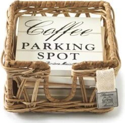 Riviera Maison Onderzetters Voor Glazen - Parking Spot Coasters - Bruin