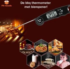 Merkloos PK Goods BBQ Thermometer- BBQ Accesoires -Draadloze Thermometer- Kernthermometer - Waterdicht- Vleesthermometer -Merkloos Verkoopwinkel 1200x1185