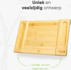 JoFlow® Premium Borrelplank Of Tapasplank Bamboe Hout | Kaasplank Of Serveerplank| INCL. EXTRA Tapas Schaaltje -Merkloos Verkoopwinkel 1200x1185 7