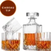 Niceey Whiskey Set - Whiskey Glazen - Whiskey Karaf - 4 Glazen Met Karaf - 5 Delig