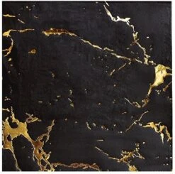 Servetten Zwart/Goud Marble Luxe (20st)
