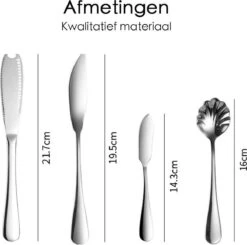 Bestekset Zilverkleurig - 72-delig - 12 Personen - Complete Set -Merkloos Verkoopwinkel 1200x1188