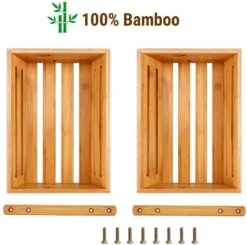 Fruitmand – 2 Laags – Hout – Aardappelbak - Aanrecht Organiser - Fruitkistje - Fruitschaal – Fruitmand -Schaal Decoratie - Voor Fruit / Groente / Snacks / Brood -Merkloos Verkoopwinkel 1200x1188 5