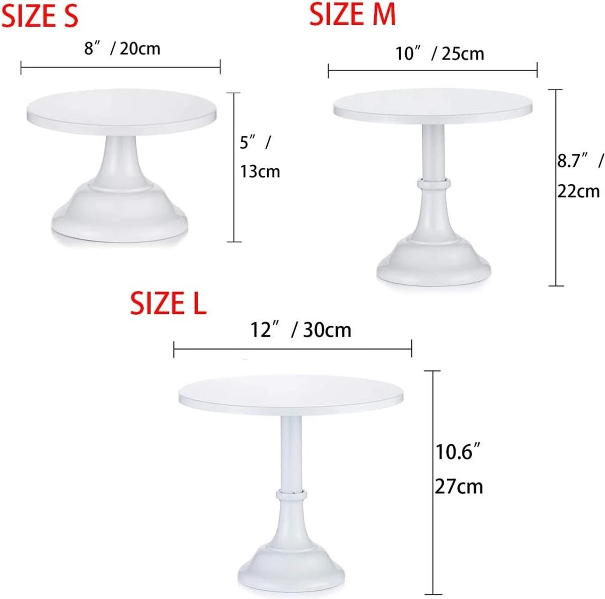 Taartstandaards Set 4 Taartstandaards Set - Afbeelding 4