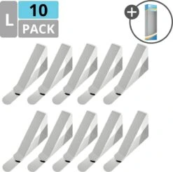 Promida 10 Tafelkleedklemmen – Stevige Tafelklemmen Voor Tafellaken - Tafelkleed Gewichtjes – RVS