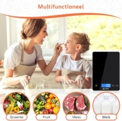 Lekro Digitale Precisie Keukenweegschaal – Weegschaal Keuken - USB Oplaadbaar - 1gr Tot 15kg – Tarra Functie - Zwart 16 Lekro Digitale Precisie Keukenweegschaal – Weegschaal Keuken - USB Oplaadbaar - 1gr Tot 15kg – Tarra Functie - Zwart -Merkloos Verkoopwinkel 1200x1191 10