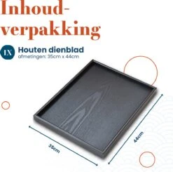 MIRO Houten Dienblad Rechthoekig - Decoratieve Dienbladen - Serveerblad - Sierblad - 35 X 44 CM - Zwart 9 MIRO Houten Dienblad Rechthoekig - Decoratieve Dienbladen - Serveerblad - Sierblad - 35 X 44 CM - Zwart -Merkloos Verkoopwinkel 1200x1192 16