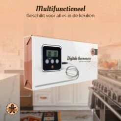 Digitale Thermometer – Oventhermometer – Suikerthermometer Digitaal – Kernthermometer – Keukenthermometer – Voedselthermometer – Thermometer Ook Geschikt Als Voor Vlees, BBQ, Oven -Merkloos Verkoopwinkel 1200x1195 25