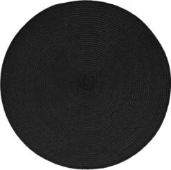 Set Van 6x Stuks Placemats Zwart - Gevlochten Kunststof - 38 Cm - Onderleggers -Merkloos Verkoopwinkel 1200x1195 35