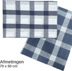 Theedoekenset Pisa - Glazendoeken - 70x50 - Set Van 2 - Geblokt - Gestreept - 100% Katoen - Glazendoeken -Merkloos Verkoopwinkel 1200x1196 10