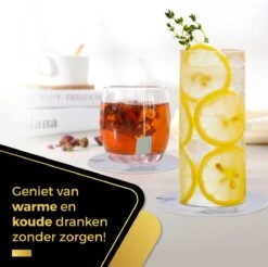 Onderzetters Voor Glazen Met Houder Swissl - Wit - Kunstleer - Marmeren Uitstraling 6 Stuks - Onderleggers -Merkloos Verkoopwinkel 1200x1197 29