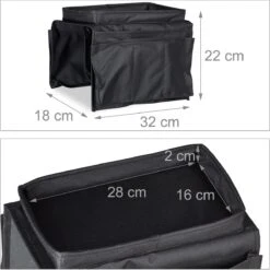 Relaxdays Armleuning Organizer, Armleuning Dienblad Met Opberger, Sofa 6 Zakjes -Merkloos Verkoopwinkel 1200x1198 54