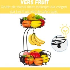 Tranic Fruitschaal - Fruitmand - Zwart Metaal - Etagere - Keuken Organizer 14 Tranic Fruitschaal - Fruitmand - Zwart Metaal - Etagere - Keuken Organizer -Merkloos Verkoopwinkel 1200x1198 80
