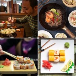 Merkloos 5 Stuks Handige Eetstokjes Houder - Sushi Servies - Herbruikbare Stokjes - Duurzaam - Chopstick Trainers Hulpstuk - Zwart Chopsticks Helper Kinderen -Merkloos Verkoopwinkel 1200x1199 1