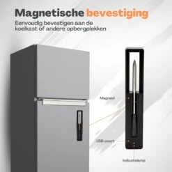 Vulpes Kitchen Vleesthermometer - BBQ - Oplaadbaar - Draadloos - Bluetooth -Merkloos Verkoopwinkel 1200x1200 1046