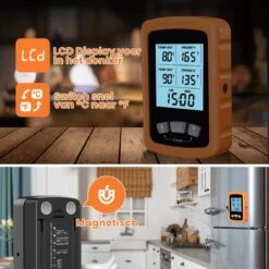 Vleesthermometer Dubbele Sonde - BBQ Thermometer Oranje Met Timer - Kernthermometer - Suikerthermometer - Kookthermometer -Merkloos Verkoopwinkel 1200x1200 1064