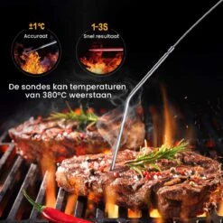 Vleesthermometer Dubbele Sonde - BBQ Thermometer Oranje Met Timer - Kernthermometer - Suikerthermometer - Kookthermometer -Merkloos Verkoopwinkel 1200x1200 1067