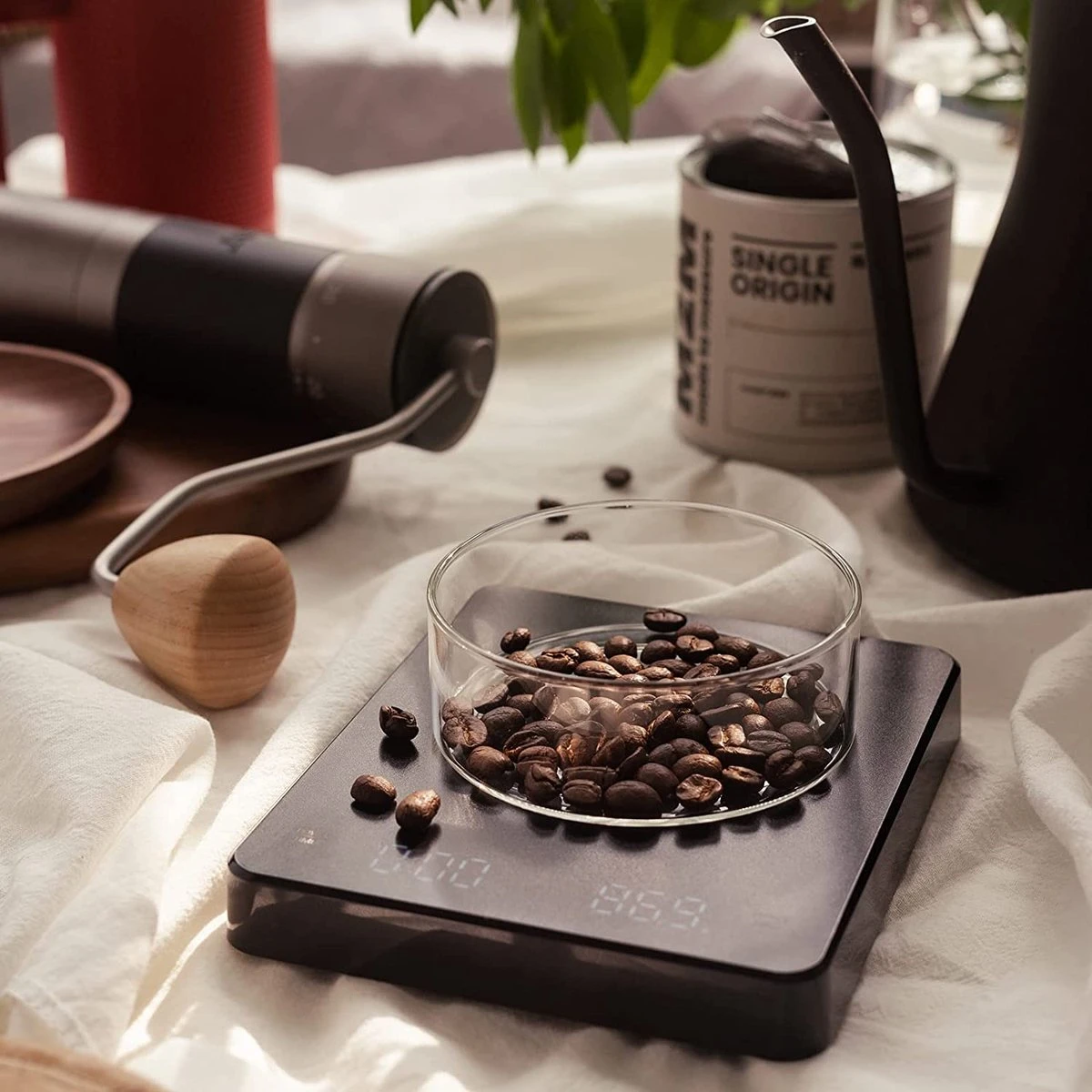 Imtex Koffie Weegschaal - Huishoudelijke Keukenweegschaal - Usb Rechargeable - Led Hidden Screen - Elektronische Weegschaal Met Hoge Temperatuurbestendige Timing - 0.1g Tot 3kg - Zwart 8 Imtex Koffie Weegschaal - Huishoudelijke Keukenweegschaal - Usb Rechargeable - Led Hidden Screen - Elektronische Weegschaal Met Hoge Temperatuurbestendige Timing - 0.1g Tot 3kg - Zwart - Afbeelding 8