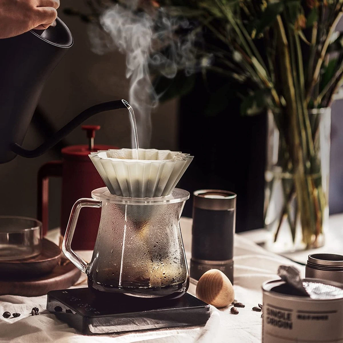 Imtex Koffie Weegschaal - Huishoudelijke Keukenweegschaal - Usb Rechargeable - Led Hidden Screen - Elektronische Weegschaal Met Hoge Temperatuurbestendige Timing - 0.1g Tot 3kg - Zwart 9 Imtex Koffie Weegschaal - Huishoudelijke Keukenweegschaal - Usb Rechargeable - Led Hidden Screen - Elektronische Weegschaal Met Hoge Temperatuurbestendige Timing - 0.1g Tot 3kg - Zwart - Afbeelding 9