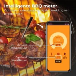 Nuvance - Vleesthermometer Draadloos Met App - BBQ Thermometer Met Bluetooth - Meater - Oventhermometer - BBQ Accesoires - RVS -Merkloos Verkoopwinkel 1200x1200 1086