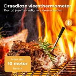 Nuvance - Vleesthermometer Draadloos Met App - BBQ Thermometer Met Bluetooth - Meater - Oventhermometer - BBQ Accesoires - RVS -Merkloos Verkoopwinkel 1200x1200 1088
