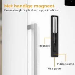 Nuvance - Vleesthermometer Draadloos Met App - BBQ Thermometer Met Bluetooth - Meater - Oventhermometer - BBQ Accesoires - RVS -Merkloos Verkoopwinkel 1200x1200 1091