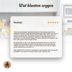 Digitale Thermometer – Oventhermometer – Suikerthermometer Digitaal – Kernthermometer – Keukenthermometer – Voedselthermometer – Thermometer Ook Geschikt Als Voor Vlees, BBQ, Oven -Merkloos Verkoopwinkel 1200x1200 1108