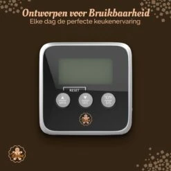 Digitale Thermometer – Oventhermometer – Suikerthermometer Digitaal – Kernthermometer – Keukenthermometer – Voedselthermometer – Thermometer Ook Geschikt Als Voor Vlees, BBQ, Oven -Merkloos Verkoopwinkel 1200x1200 1110