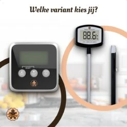 Digitale Thermometer – Oventhermometer – Suikerthermometer Digitaal – Kernthermometer – Keukenthermometer – Voedselthermometer – Thermometer Ook Geschikt Als Voor Vlees, BBQ, Oven -Merkloos Verkoopwinkel 1200x1200 1112