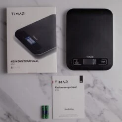 Timar Precisie Keukenweegschaal Digitaal - Keuken Weegschaal K1H - Tarra Functie - Lcd-Scherm - Antislip - 1 Gr Tot 5 Kg – Inclusief Batterijen - Zwart -Merkloos Verkoopwinkel 1200x1200 1125
