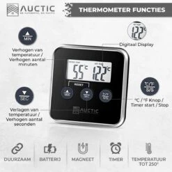 Auctic® DT-1000 - Vleesthermometer – BBQ Accesoires – Oventhermometer – BBQ Thermometer – Kernthermometer 7 Auctic® DT-1000 - Vleesthermometer – BBQ Accesoires – Oventhermometer – BBQ Thermometer – Kernthermometer -Merkloos Verkoopwinkel 1200x1200 1132