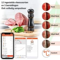 Claire BF-5 BBQ Thermometer - Vleesthermometer - Oventhermometer - Draadloos Met App - Incl. Batterijen En 6 Meetsondes 10 Claire BF-5 BBQ Thermometer - Vleesthermometer - Oventhermometer - Draadloos Met App - Incl. Batterijen En 6 Meetsondes -Merkloos Verkoopwinkel 1200x1200 1143