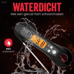 GrillX Vleesthermometer - BBQ Thermometer Digitaal - Keukenthermometer Draadloos - Kernthermometer - Voedselthermometer -Merkloos Verkoopwinkel 1200x1200 1149