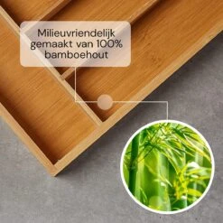 SCHOBERG Houten Bestekbak 34 Cm X 25 Cm X 5 Cm | Bamboe Enkele Keuken Bestekbak | Universele Bestekbak -Merkloos Verkoopwinkel 1200x1200 115