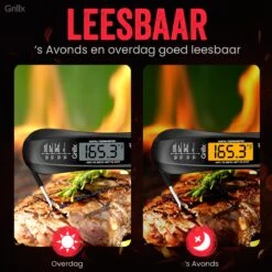 GrillX Vleesthermometer - BBQ Thermometer Digitaal - Keukenthermometer Draadloos - Kernthermometer - Voedselthermometer -Merkloos Verkoopwinkel 1200x1200 1150