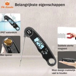 Merkloos PK Goods BBQ Thermometer- BBQ Accesoires -Draadloze Thermometer- Kernthermometer - Waterdicht- Vleesthermometer -Merkloos Verkoopwinkel 1200x1200 1152