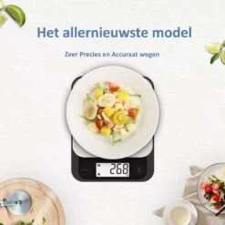 Keukenweegschaal Digitaal - Precisie Keuken Weegschaal - Tot 5 KG 18 Keukenweegschaal Digitaal - Precisie Keuken Weegschaal - Tot 5 KG -Merkloos Verkoopwinkel 1200x1200 1162