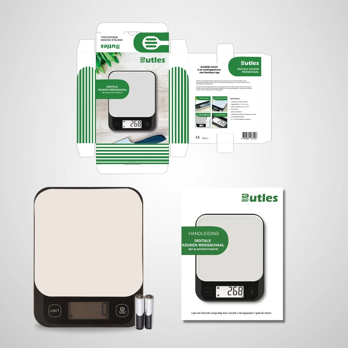 Keukenweegschaal Digitaal - Precisie Keuken Weegschaal - Tot 5 KG 12 Keukenweegschaal Digitaal - Precisie Keuken Weegschaal - Tot 5 KG - Afbeelding 12