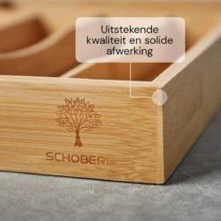 SCHOBERG Houten Bestekbak 34 Cm X 25 Cm X 5 Cm | Bamboe Enkele Keuken Bestekbak | Universele Bestekbak -Merkloos Verkoopwinkel 1200x1200 117