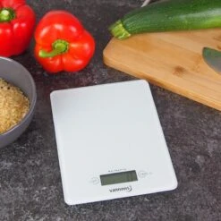Vannons - Keukenweegschaal - Keukenweegschaal Digitaal - Precisie Weegschaal Tot 5 Kilo - Glas - Wit -Merkloos Verkoopwinkel 1200x1200 1183